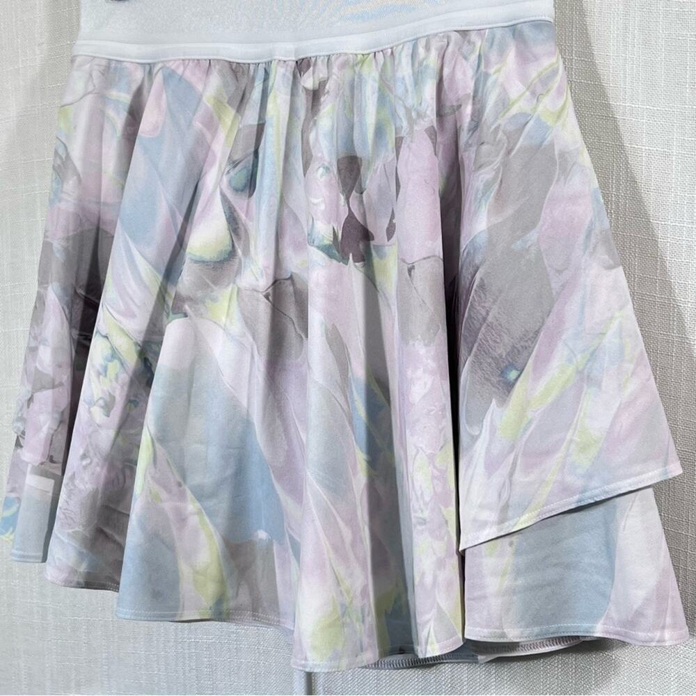 Lululemon Court Rival High-Rise Skirt Marble Meadow Sweet Pink Multi Sz 2 - Picture 12 of 16